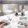CERNIERE CROMATE SUPPORTI AGGANCI PER SEDILE COPRIVASO TAVOLETTA WC COPRIWATER