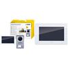 Vimar K40915 Kit Videocitofono Touch Screen Monofamiliare con Alimentatore Multispina, Grigio la Targa Esterna-Bianco Il Monitor & K40912 Monitor Supplementare per Kit Videocitofonico