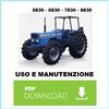 Trattore LANDINI 6830 2RM e 4RM Manuale uso e manutenzione libretto istruzioni