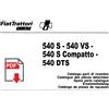 Catalogo ricambi trattore FIAT 540 S VS DTS Manuale parti di ricambio esplosi CD