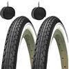 DS 2 COPERTONI E DUE CAMERE D'ARIA MISURA 20 X 1.75 BIANCO/NERO PER BICI 20 OLANDA