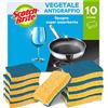 Scotch-Brite Spugna abrasiva in cellulosa antigraffio Delicate, 10 pezzi - spugna abrasiva altamente assorbente ideale per le pulizie quotidiane