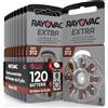 Rayovac 120 Batterie PILE RAYOVAC Extra 312 per Apparecchi Acustici PROTESI udito PR41
