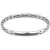 Boccadamo Bracciale Uomo BOCCADAMO ABR657N in Acciaio con Zirconi Neri