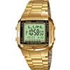 Casio Orologio CASIO DATA BANK DB-360GN-9A Acciaio Gold Dorato Chrono Memo Unisex