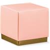 Subitodisponibile 20X LINO CIPRIA Scatola FLEUR portaconfetti 9X9X9 cm BOMBONIERA 18E9