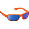 Cressi Ninja Sunglasses, Occhiali UltraFlex Sportivi da Sole Polarizzati con Protezione UV 100% Unisex Adulto, Blu Royal/Lenti Specchiate Arancio, Taglia Unica