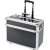 Alumaxx Trolley Pilot Vano per PC portatile, 2 serrature a combinazione, argento-carbonio, in alluminio, rif. 45129, carbonio argentato, Bagaglio a mano