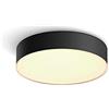 Philips Hue White Ambiance Enrave, Plafoniera Smart, Piccola, con Bluetooth, 9.6 W, Telecomando Dimmer Switch Inlcuso, Nero