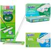 Swiffer Pavimenti kit Wet+Dry scopa+20 panni umidi limone+32 panni asciutti XXL
