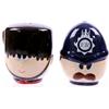 Subitodisponibile Set sale e pepe in ceramica con guardia reale della regina e poliziotto 0J4K