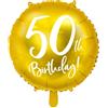 Subitodisponibile Palloncino foil mylar ORO numero 50 - 45 CM compleanno 50 ANNI 0ZL9