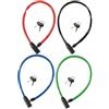 PHILIPS Dunlop Cavo antifurto da 4 mm di diametro con guaina in plastica da 65 cm + 2 chiavi