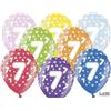 Subitodisponibile 12 PALLONCINI lattice 30 cm numero 7 COMPLEANNO 7 ANNI 0F2J