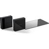 Meliconi Gost Cubes Shelf Black Vetro Fumé480521 Ghost Cubes Shelf