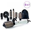 Imetec Bellissima Air Wonder 8 in 1 Spazzola ad aria calda Oro, Bianco 1000 W 1,8 m