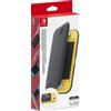 Nintendo Switch Lite - Custodia Flip Grigio + Pellicola Protettiva - Originale