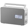 Panasonic RF-D30BTEG, DAB+ Radio Portatile Digitale Grigio, Bianco