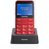 Panasonic KX-TU155EXRN cellulare 6,1 cm (2.4") 102 g Rosso Telefono con fotocame