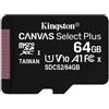 Kingston Technology Canvas Select Plus 64 GB MicroSDXC UHS-I Classe 10