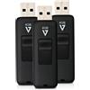 ‎V7 V7 VF24GAR-3PK-3E Slider USB 2.0 Flash Drive 4 GB black (3 Pack) Slider USB 2.0