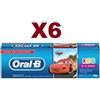 Oral-B 6 PZ ORAL B DENTIFRICIO KIDS 0 - 5 ANNI FROZEN & CARS SCUDO ANTI ZUCCHERI 75ML