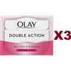Olaz 3 PZ OLAZ OLAY DOUBLE ACTION DAY CREAM & PRIMER CREMA GIORNO 50ML PELLI NORMALI