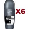 Dove 6 PZ DEODORANTE DOVE MEN ADVANCED CARE INVISIBLE DRY ROLL ON 72H 50ML DEO UOMO