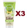 Sunsilk 3 PZ SUNSILK 1 MINUTE SCRUB SHAMPOO DETOX CUTE E CAPELLI GRASSI Tè VERDE 200ML