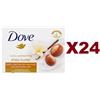 Dove 24 PZ SAPONE DOVE BEAUTY CREAM BAR SHEA BUTTER 90gr BURRO KARITè E VANIGLIA