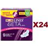 Ultra 24 PZ LINES SETA ULTRA LUNGO CON ALI DA 9 ASSORBENTI IPOALLERGENICO