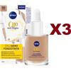 NIVEA 3 PZ NIVEA Q10 ANTIRUGHE POWER 3IN1 SIERO FONDOTINTA 02 DARK VISO 30ML