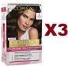 EXCELLENCE 3 PZ EXCELLENCE CRÉME 3 CASTANO SCURO COLORAZIONE TRIPLO TRATTAMENTO CAPELLI