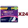 Ultra 24 PZ LINES SETA ULTRA NOTTE CON ALI DA 8 ASSORBENTI IPOALLERGENICO