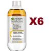 Garnier 6 GARNIER SKINACTIVE ACQUA MICELLARE BIFASE 400ML VISO OCCHI LABBRA OLIO D'ARGAN