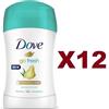 Dove 12 PZ DOVE DEO STICK GO FRESH ALOE VERA E PERA DEODORANTE CORPO 40ML