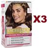 L'Oréal 3 PZ EXCELLENCE CRÉME 5 CASTANO CHIARO COLORAZIONE TRIPLO TRATTAMENTO CAPELLI