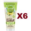 Sunsilk 6 PZ SUNSILK 1 MINUTE SCRUB SHAMPOO DETOX CUTE E CAPELLI GRASSI Tè VERDE 200ML