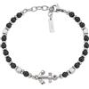 Amen Bracciale Uomo AMEN ACBR121 Argento 925% Ancora Nero