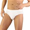 BODYPERFECT confezione 3 slip uomo sgambati cotone bielastico tassello in doppio tessuto