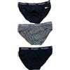 Kappa N.3 SLIP-KAPPA-Underwear Uomo COTONE BIELASTICO-Col. Nero o Assortiti -con LOGO