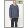 ALPINA PIGIAMA-UOMO "ALPINA" APERTO-CARDIGAN 100%COTONE PETTINATO COLLEZ. Prim.Estate