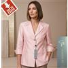 CLAUDIA GIL GIACCA-giacchino- "CLAUDIA GIL" in SHANTUNG PURA SETA maniche a 3/4 -AFFARE -75%