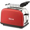 Girmi Tostapane elettrico TP57 pinze tosta pane fette acciaio inox rosso - Rotex