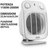 De'Longhi Vertical Edge 2000W Termoventilatore - Bianco (HFS50A20.WH)
