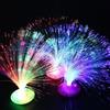 LAMPADA TAVOLO VINTAGE ARREDAMENTO CROMOTERAPIA LUCE LED RGB NOTTE FIBRA OTTICA