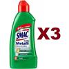 Smac 3 PZ SMAC BRILLA METALLI PULISCE E PROTEGGE OTTONE BRONZO RAME E CROMATURE 250ml