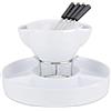 Kaufgut Set Fonduta Cioccolato In Ceramica 9Pz Bagnomaria Eva Kaufgut