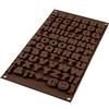 Silikomart Stampo cioccolatini lettere silicone easychoc choco abc SF169 - Rotex