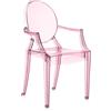 KARTELL LOU LOU GHOST LOULOU SEDIA TRASPARENTE ROSA PER BAMBINI ORIGINALE NUOVA